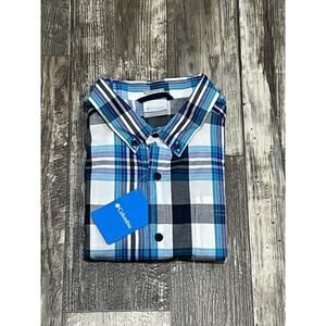 NWT Columbia Men's Rapid Rivers II Button Down Pocket Short Sleeve Shirt Large